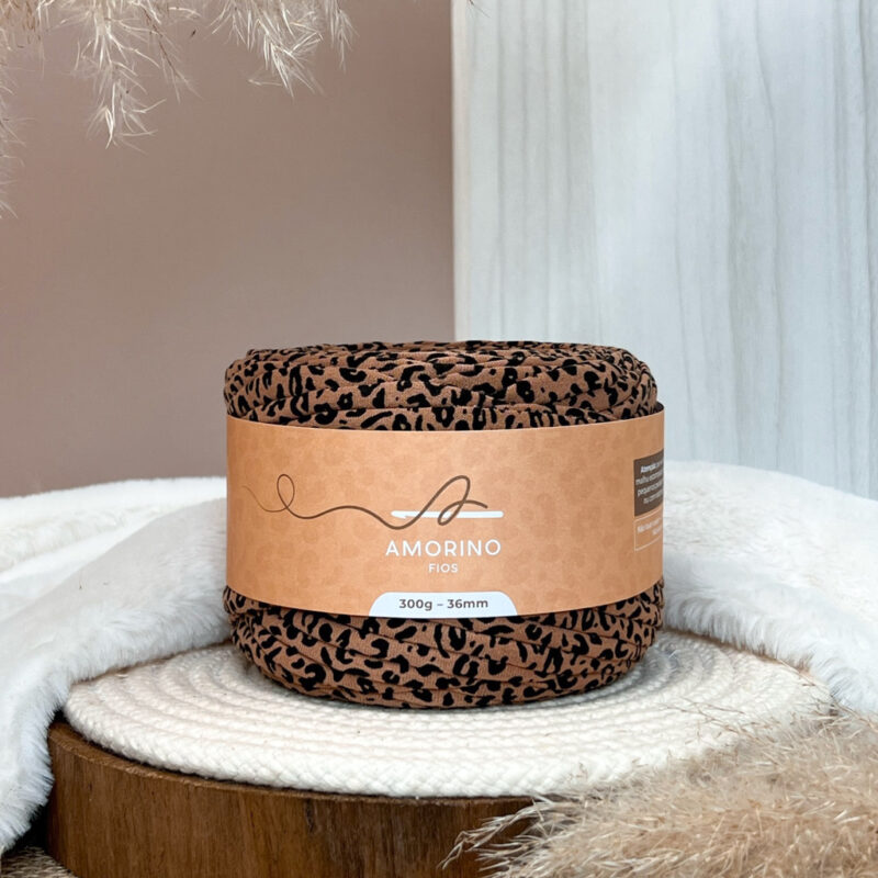 Fio de malha animal print