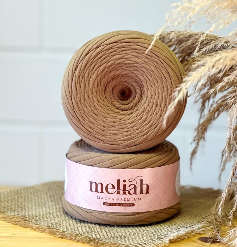 Fio de malha liso Café com Leite